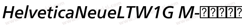 HelveticaNeueLTW1G M字体转换